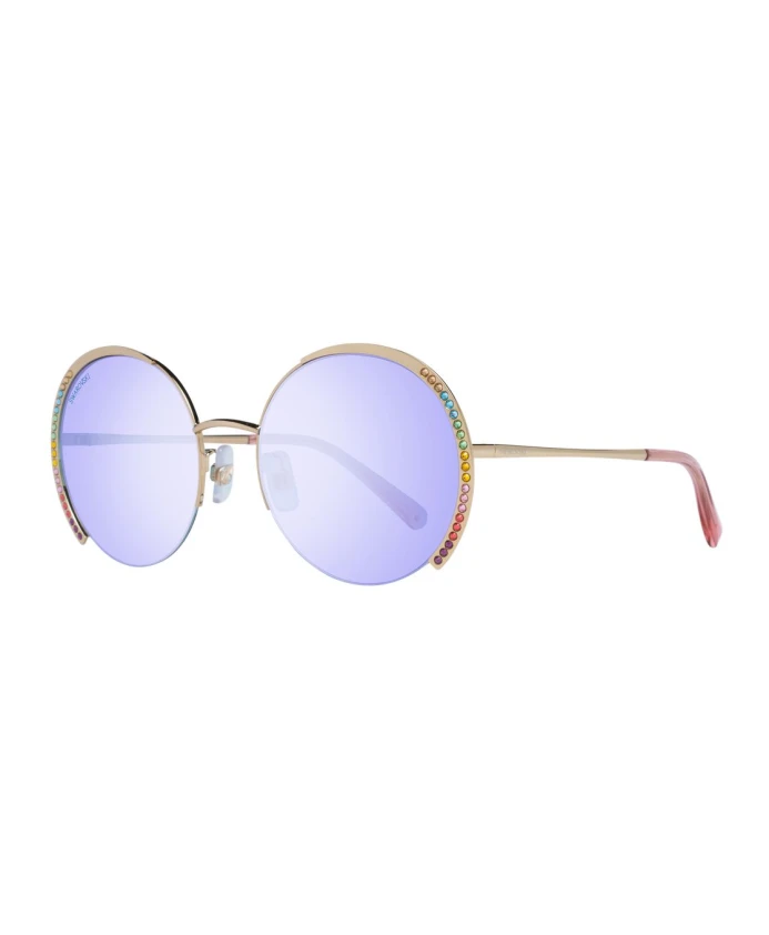 

Круглые солнцезащитные очки без оправы Swarovski, желтый