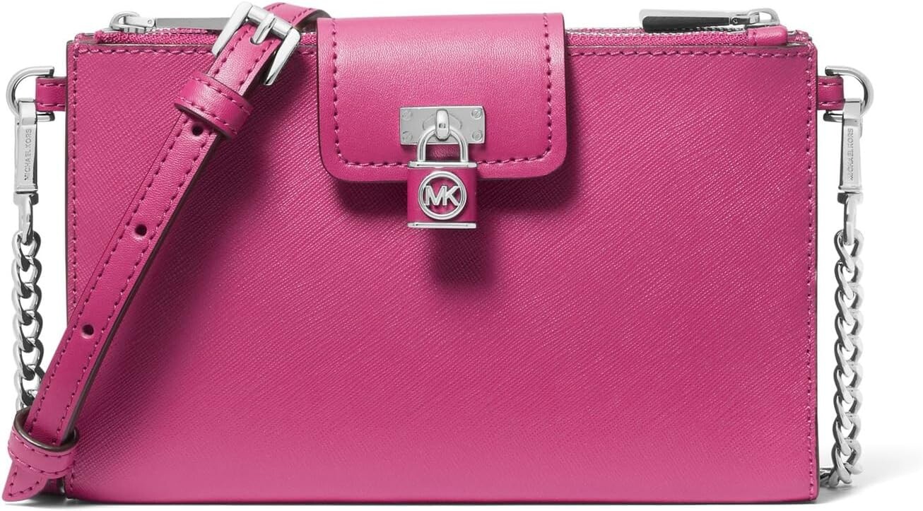 

Маленькая сумка через плечо Ruby с двойной молнией MICHAEL Michael Kors, цвет Deep Fuchsia