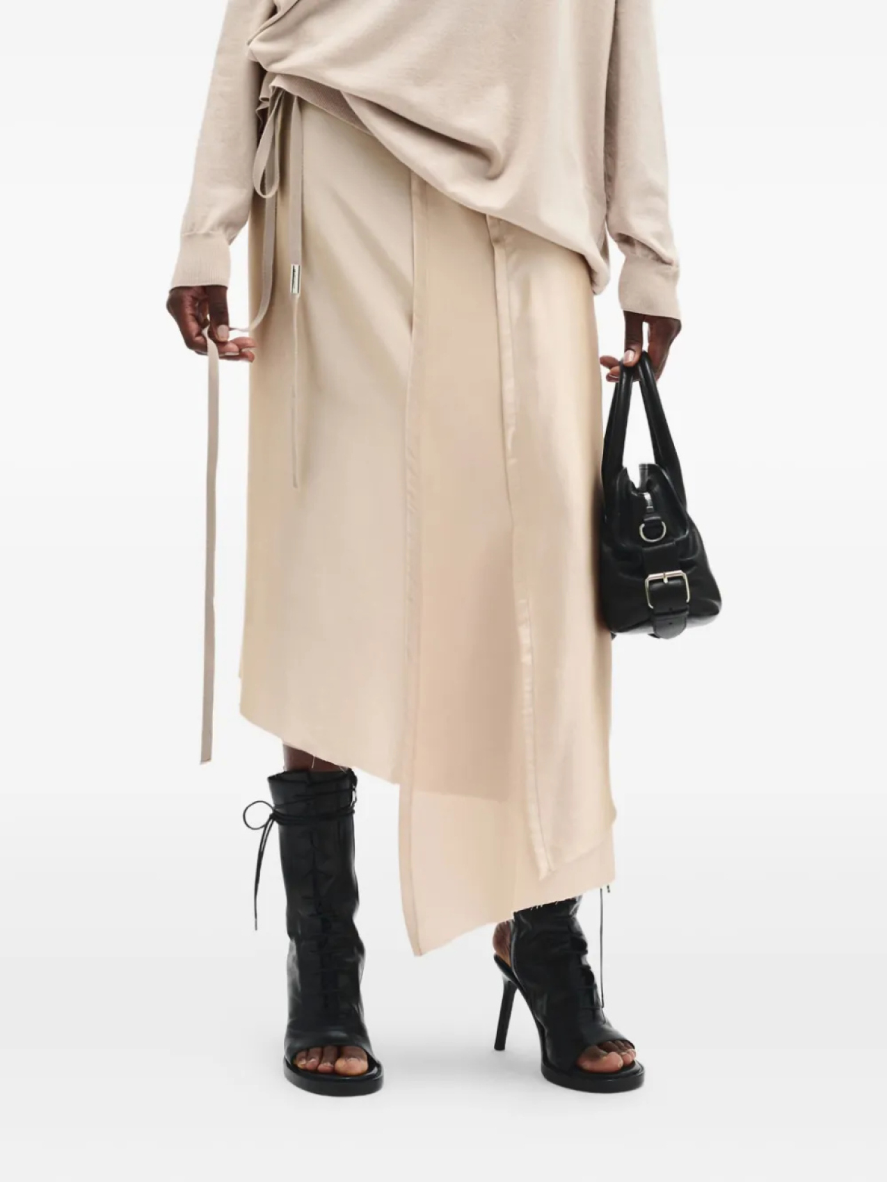 

Ann Demeulemeester юбка миди Urda, нейтральный