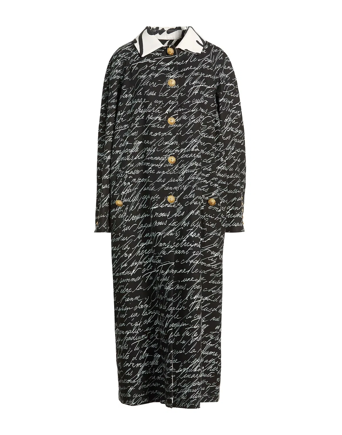 Пальто твидовое двустороннее BALMAIN Black