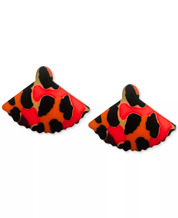 

Миниатюрные серьги-гвоздики Liora в форме веера Swanky Designs, orange