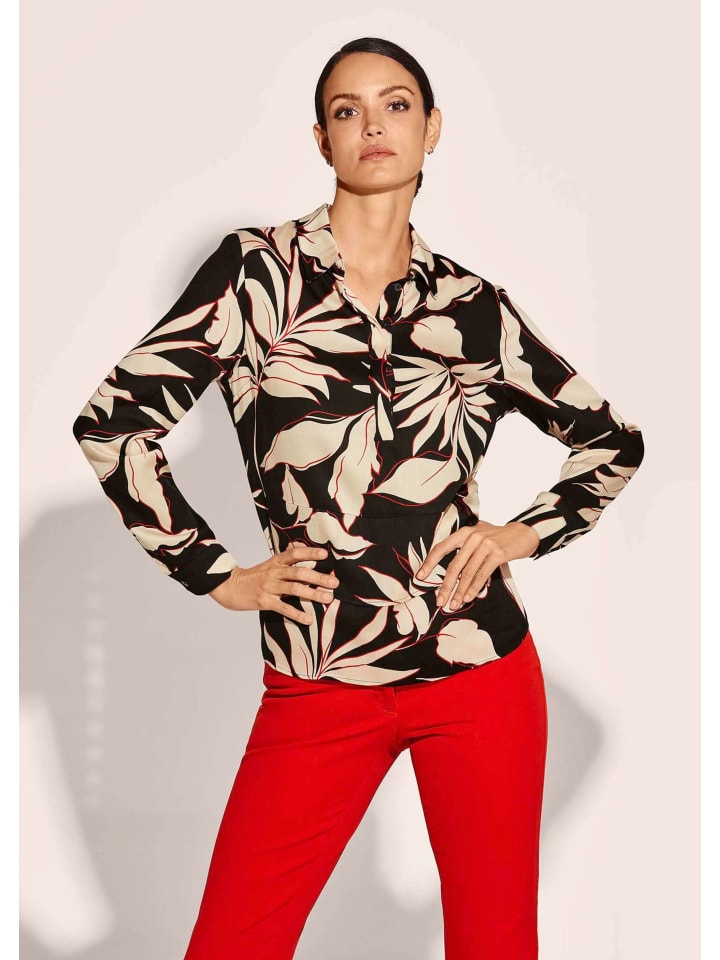 

Alba Moda Блузка черного / красного / натурального цвета