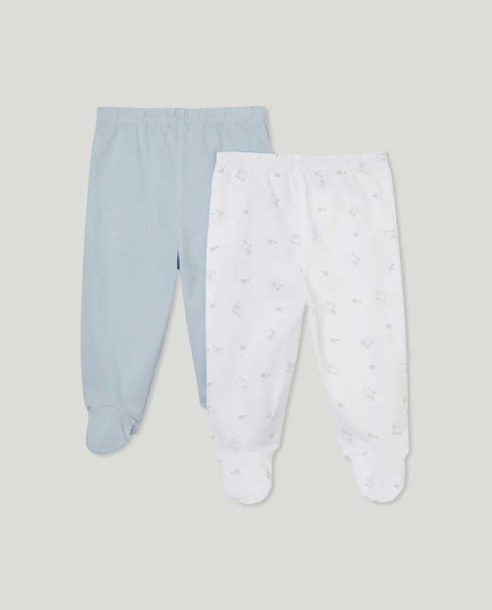 

Рюкзак из двух леггинсов для мальчика Cotton Juice, синий