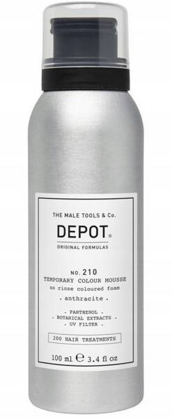 Depot Temporary Color Mousse - NO.210 несмываемый мусс-краситель, временно закрашивает седину, 100мл — фото 2