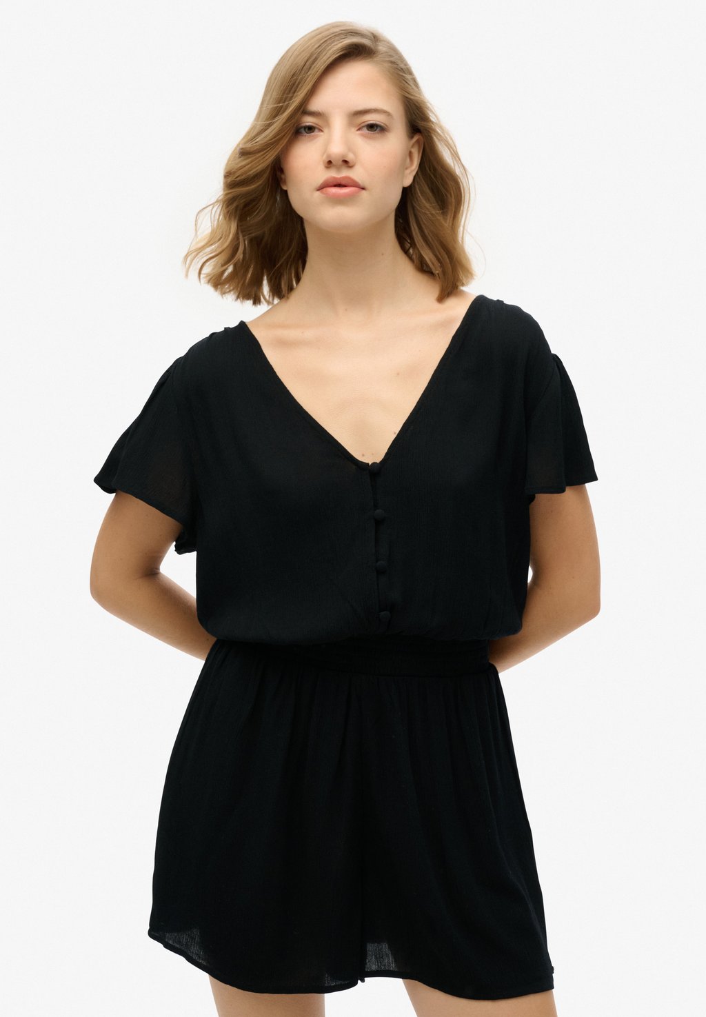 

Комбинезон SHORT SLEEVE PRINTED PLAY Superdry, черный