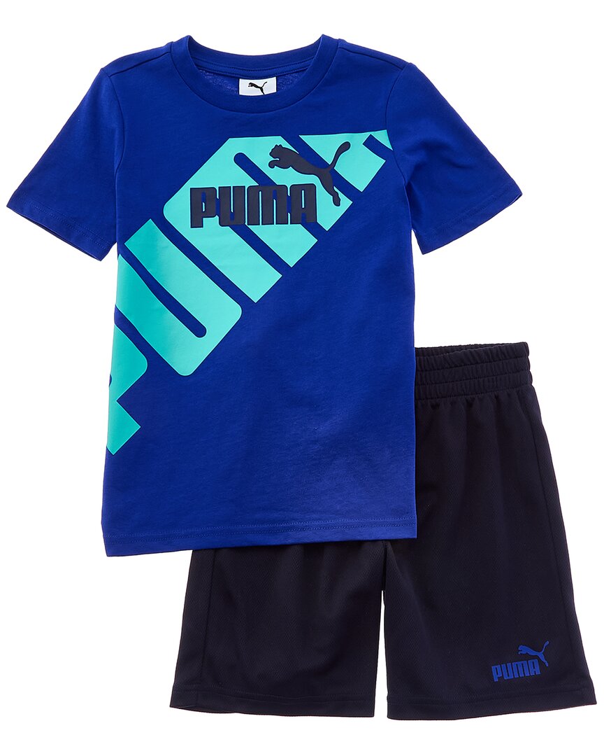 

Комплект из 2 предметов: футболка джерси и шорты из сетки PUMA Puma, синий