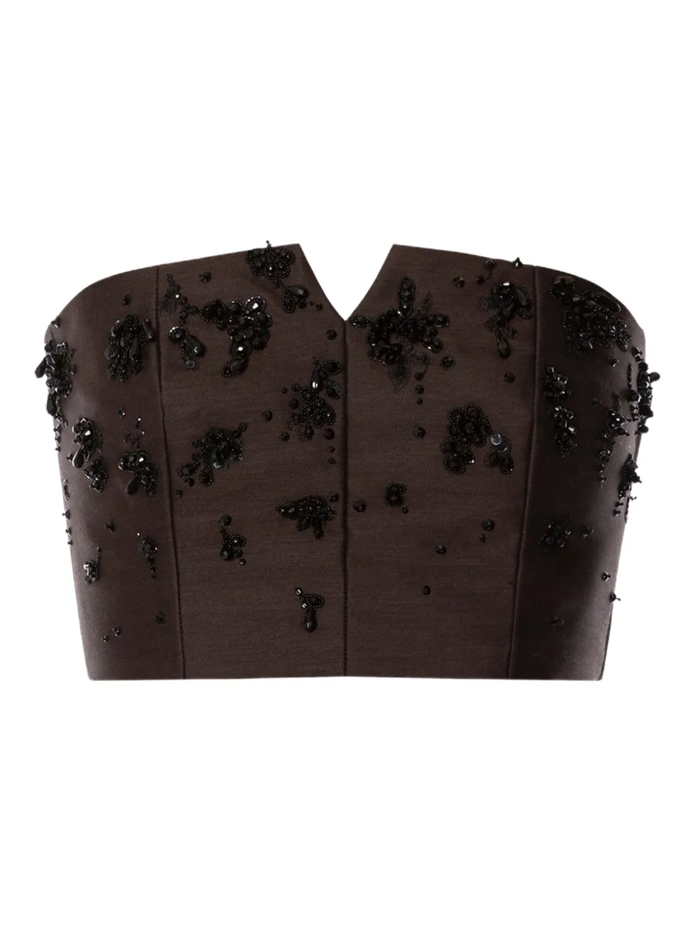 

Топ-корсет с пайетками Alberta Ferretti, коричневый