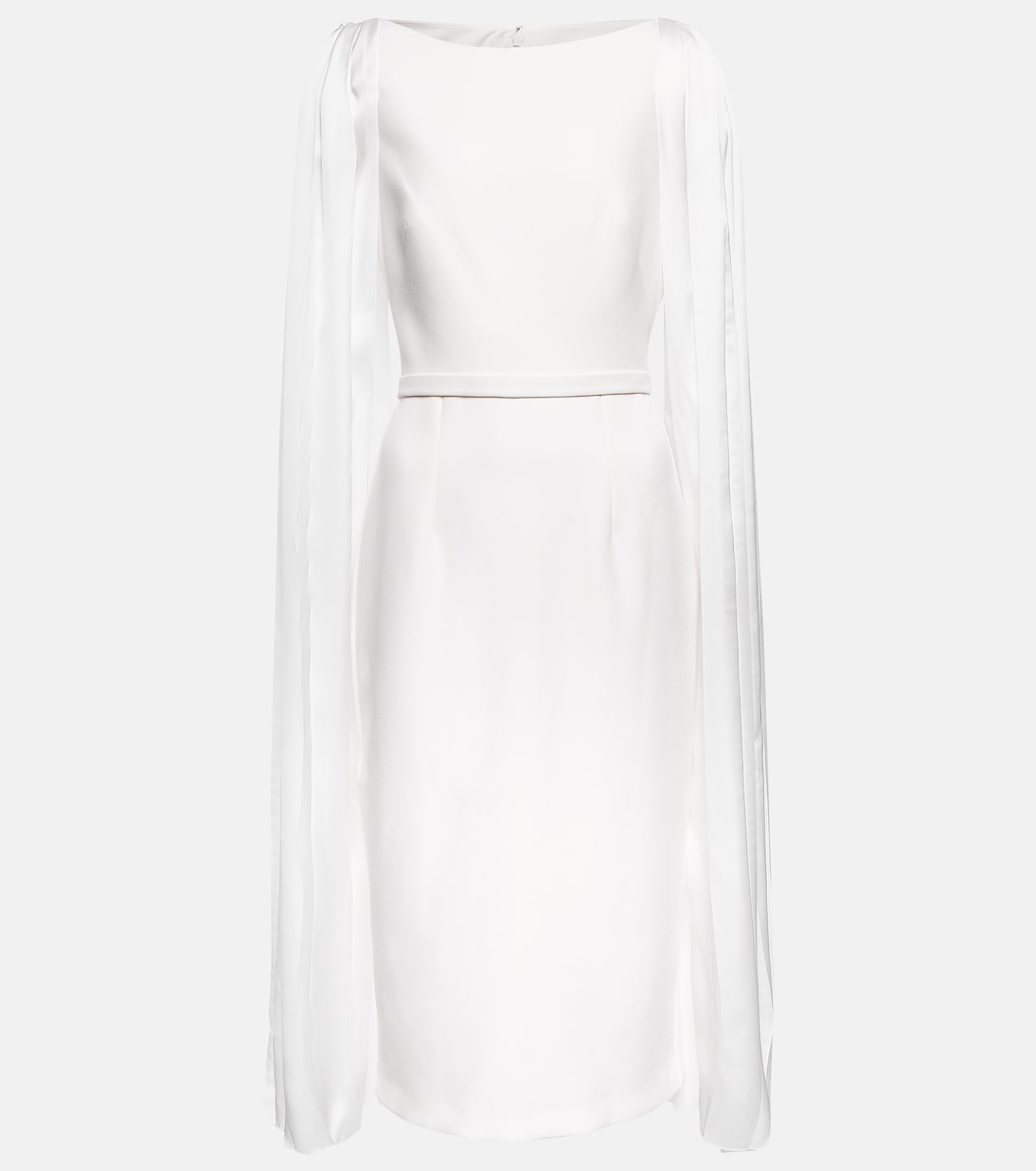 

Платье миди Essiah из крепа и атласа Safiyaa, Ivory On Ivory