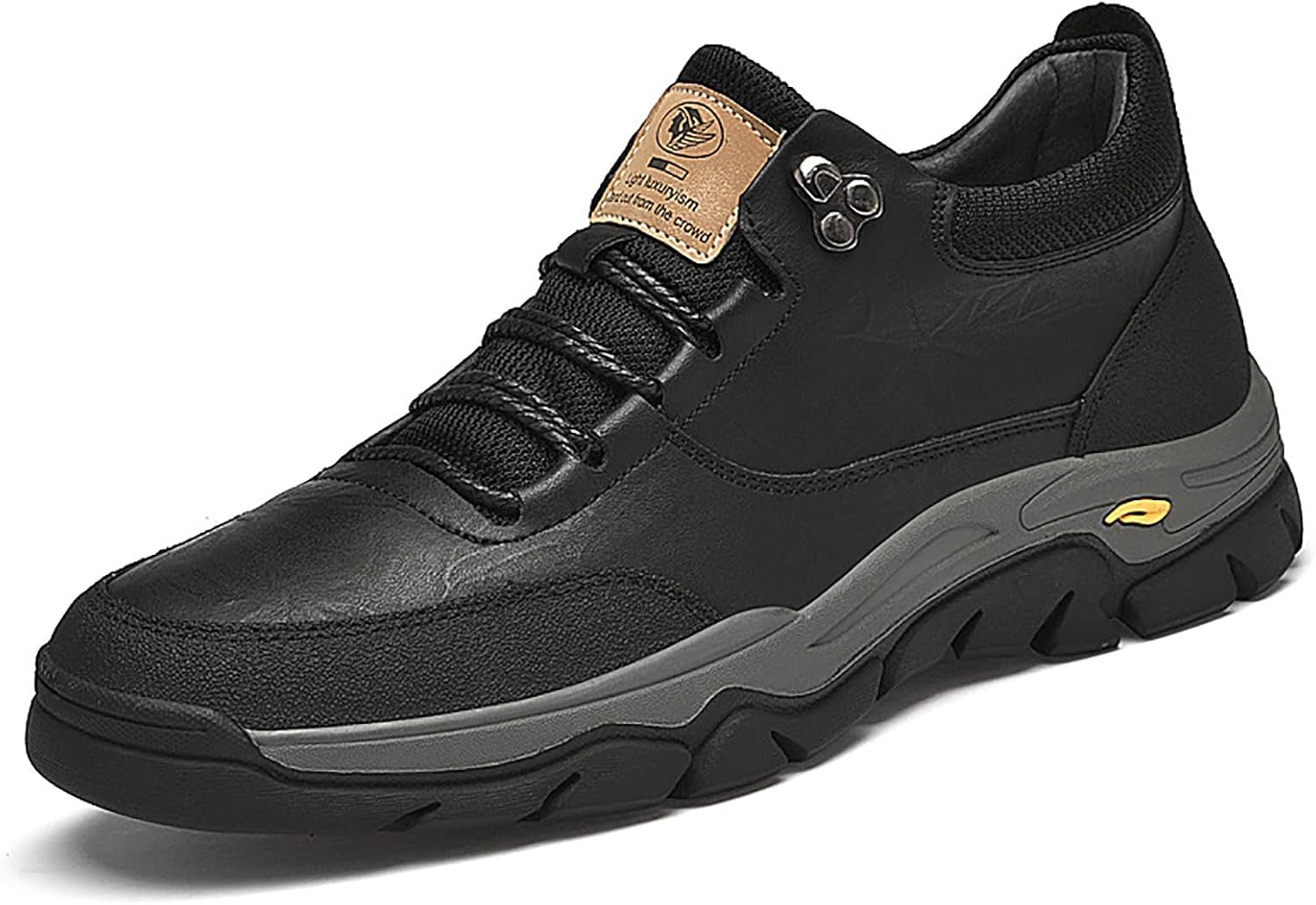 

Мужские ортопедические ботинки на платформе из натуральной кожи Loveheynew, черный