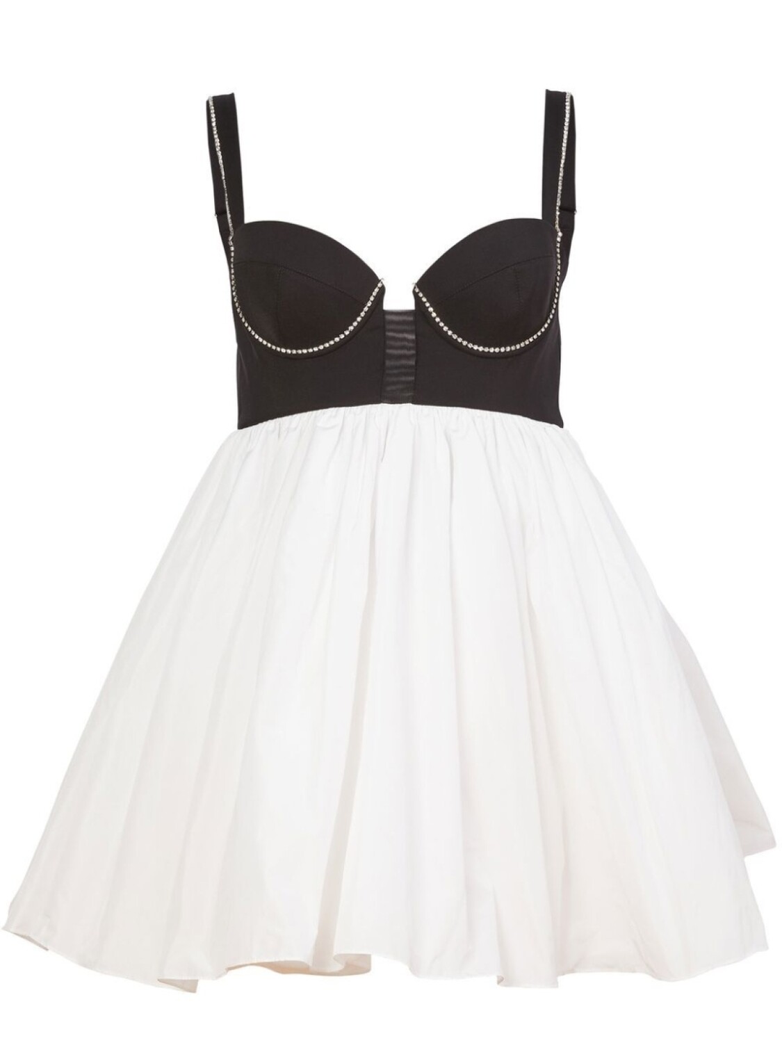 

Fleur Du Mal платье мини Bustier Babydoll, серый
