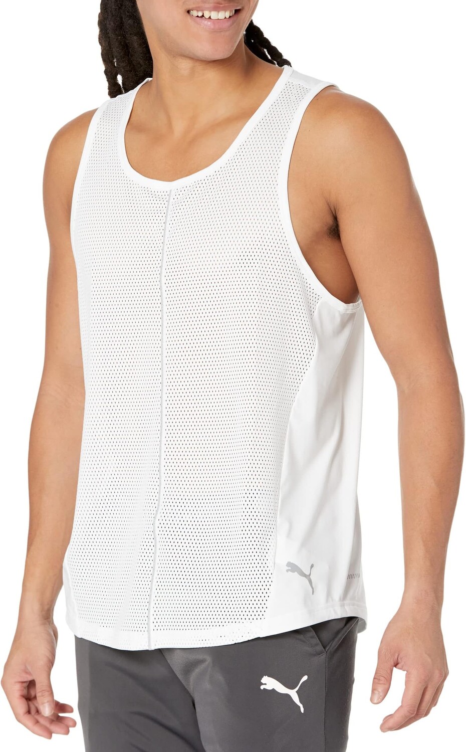 

Пуловер PUMA Run Cloudspun Singlet, цвет Puma White