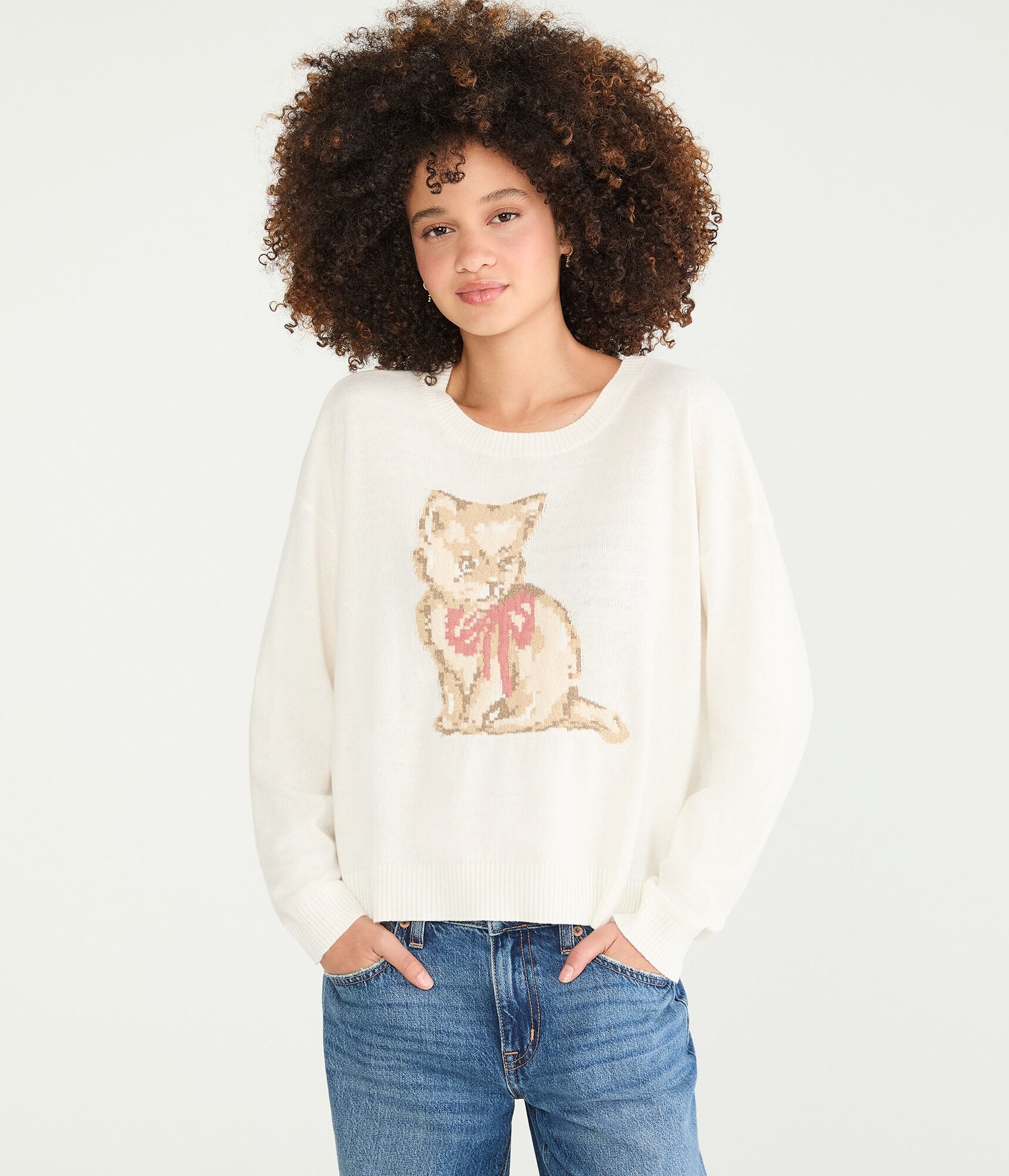 

Aeropostale Kitten Crew Свитер Aeropostale, Floral White