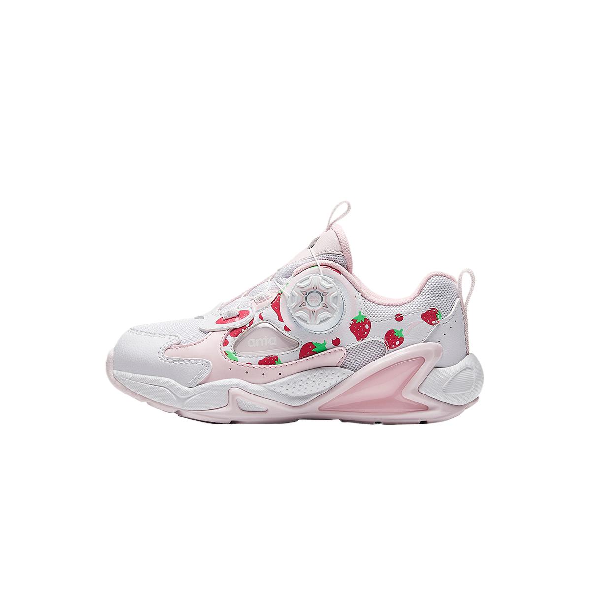 

Износостойкие детские повседневные кроссовки Anta White Clear Water Pink Warm Spring Red Kids' Antakids, розовый