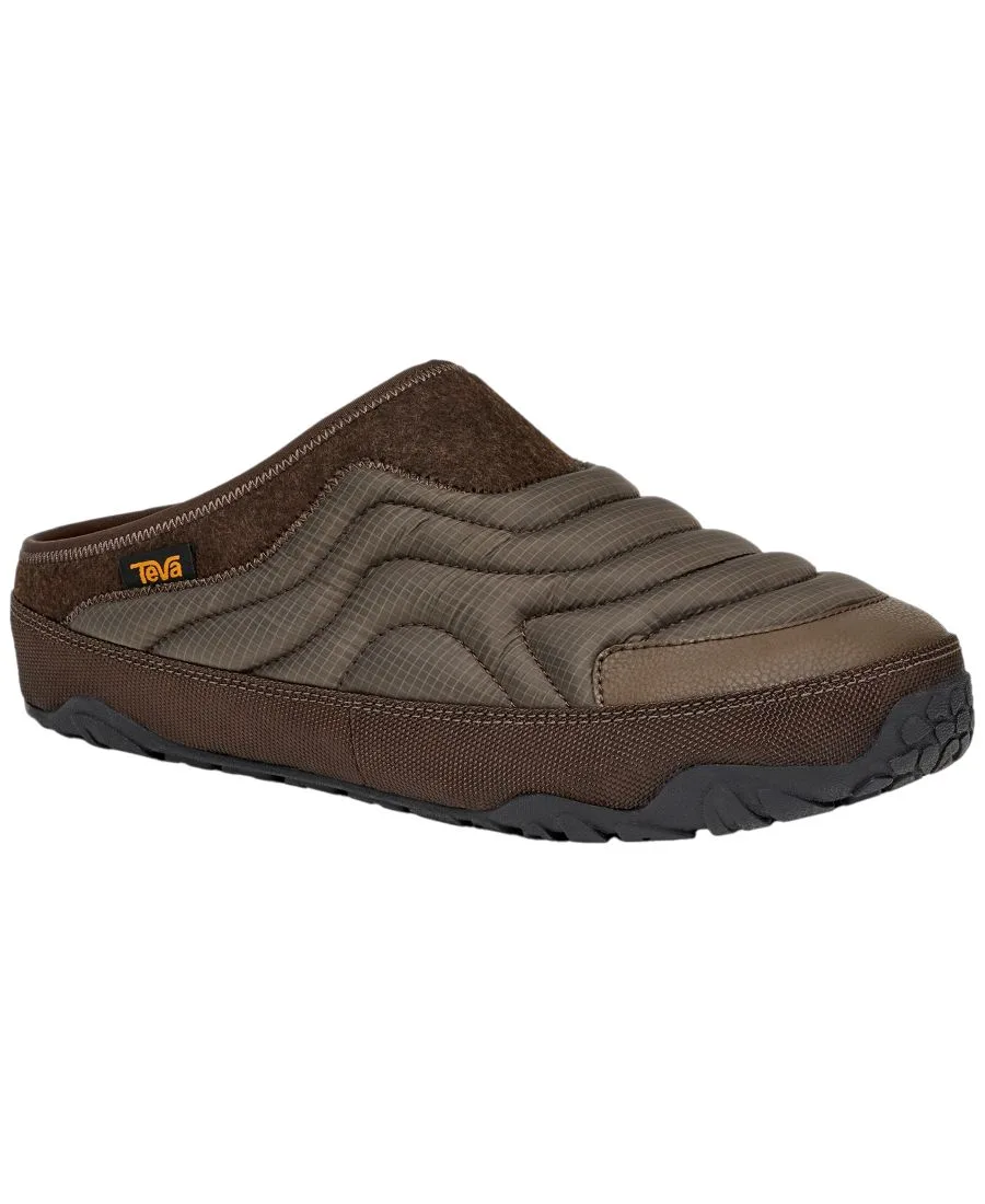 Мужские стеганые сабо ReEmber Terrain Teva, slate черный/choc коричневый