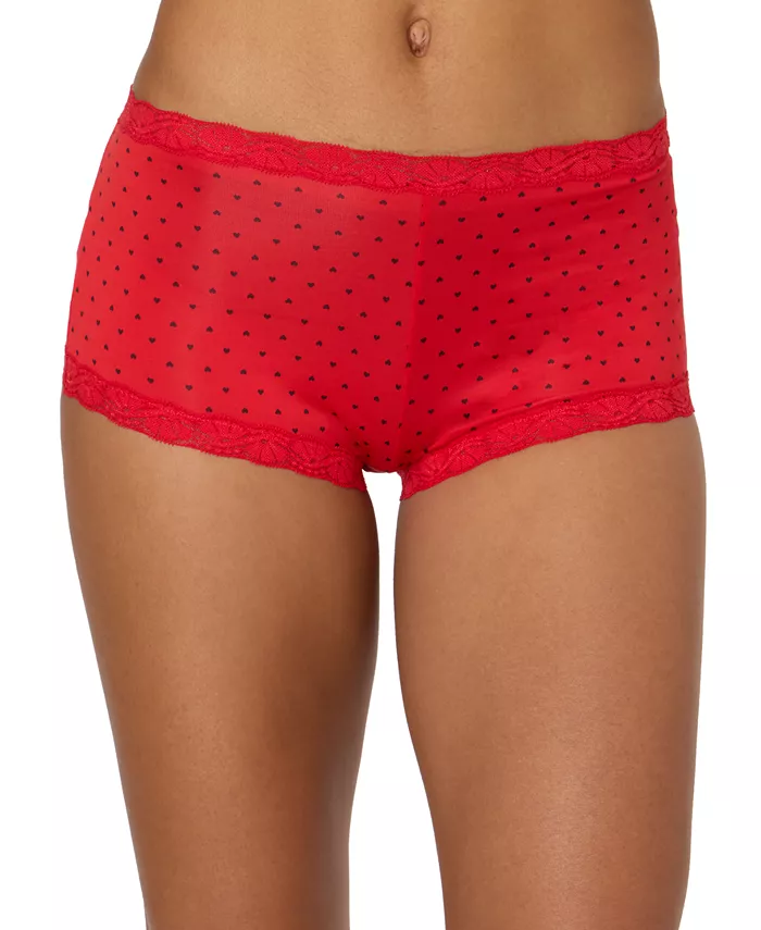 

Женские трусы-шорты с кружевной отделкой из микрофибры 40760 Maidenform, красный