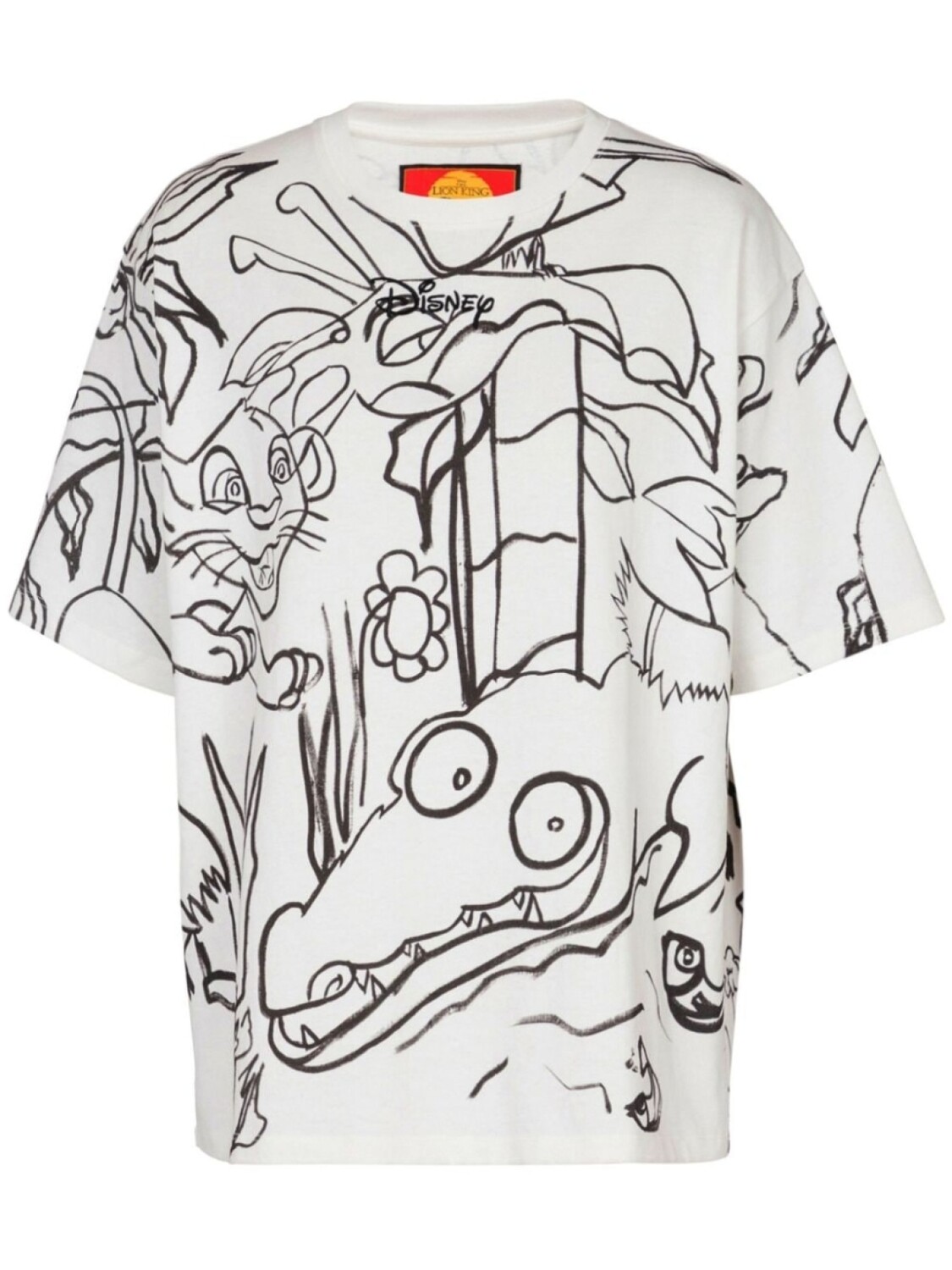 

Balmain футболка The Lion King из коллаборации с Disney, белый