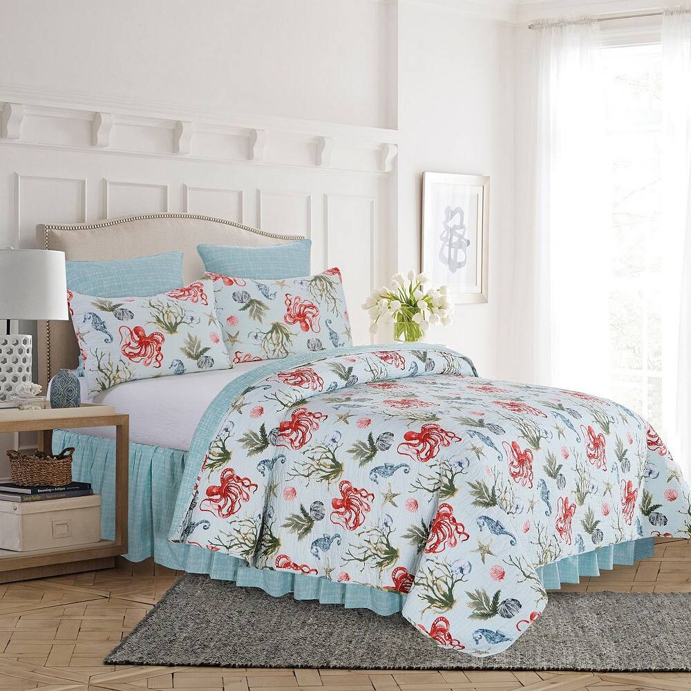 

Комплект одеял C&F Home Behari из 3 предметов с накладками, синий