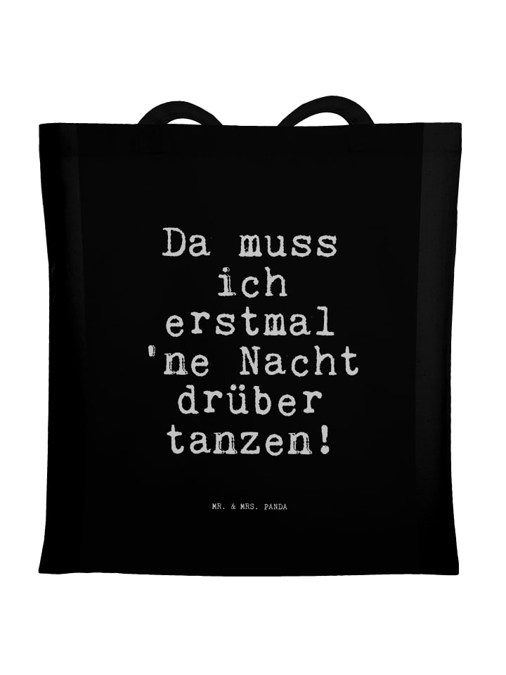 

Mr. & Mrs. Panda Сумка-шоппер «Мне нужно взять это первым...» с надписью черным шрифтом