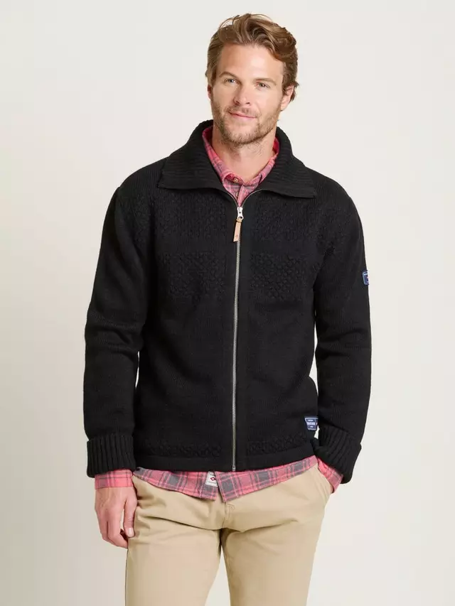 

Джемпер Brakeburn Knitted Zip-Through, темно-синий
