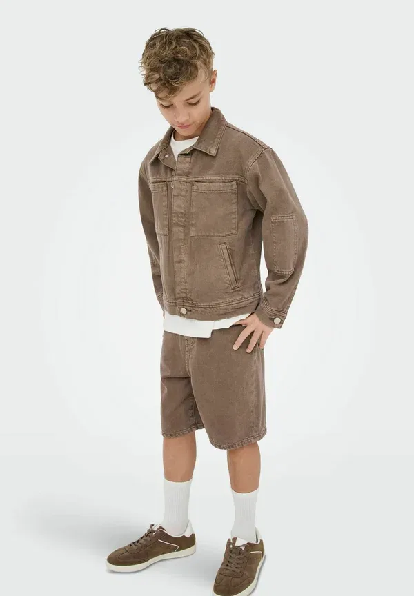 Куртка джинсовая Only & Sons Junior, коричневый деним — фото 4