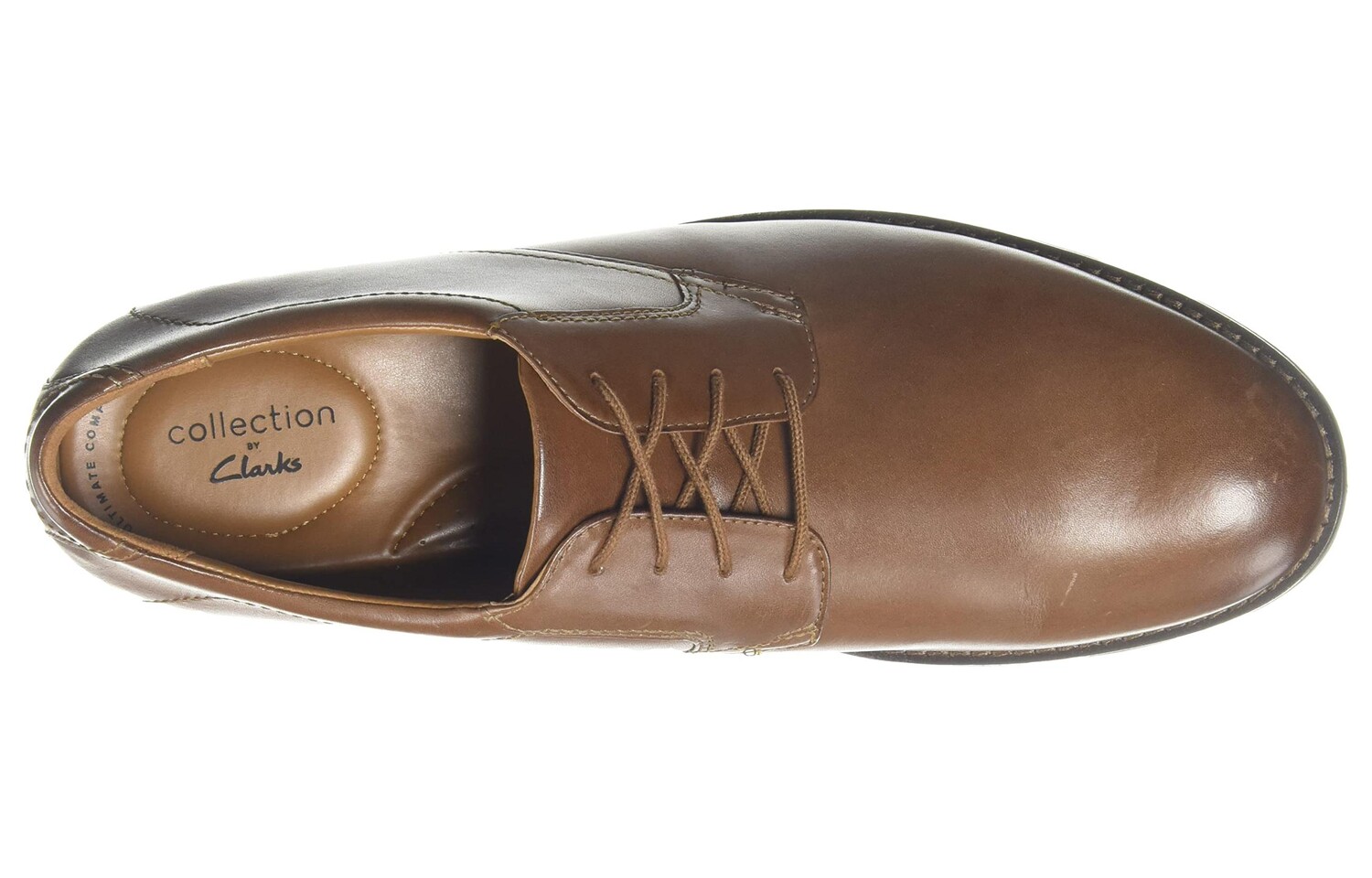 Туфли мужские низкие коричневые Clarks — фото 3