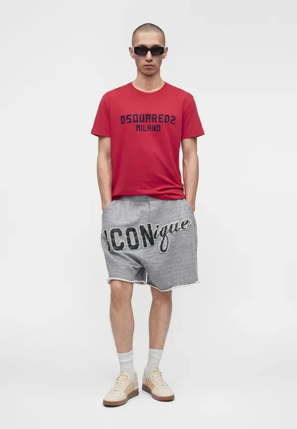 Тренировочные штаны Dsquared2 Iconique big fit, меланж серый — фото 2
