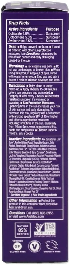 Лосьон для лица Daily Defense Andalou Naturals увлажняющий 2.7 oz — фото 2