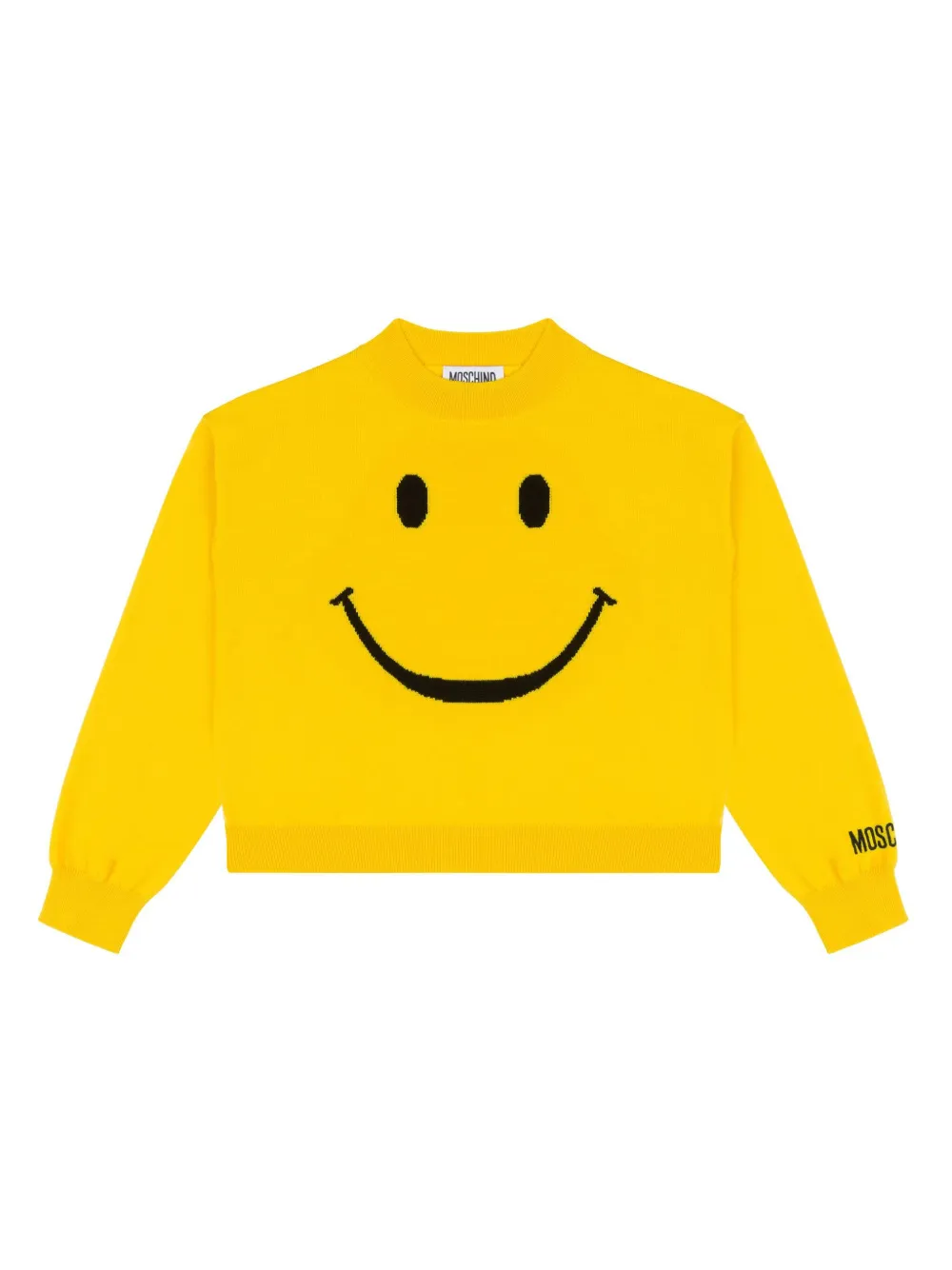 

Джемпер с логотипом Moschino Kids, желтый