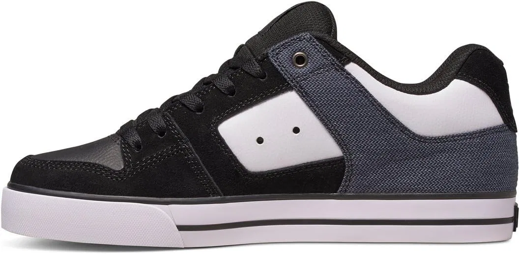 Мужские низкие кеды DC Pure Se DC Shoes, Black Black White — фото 3
