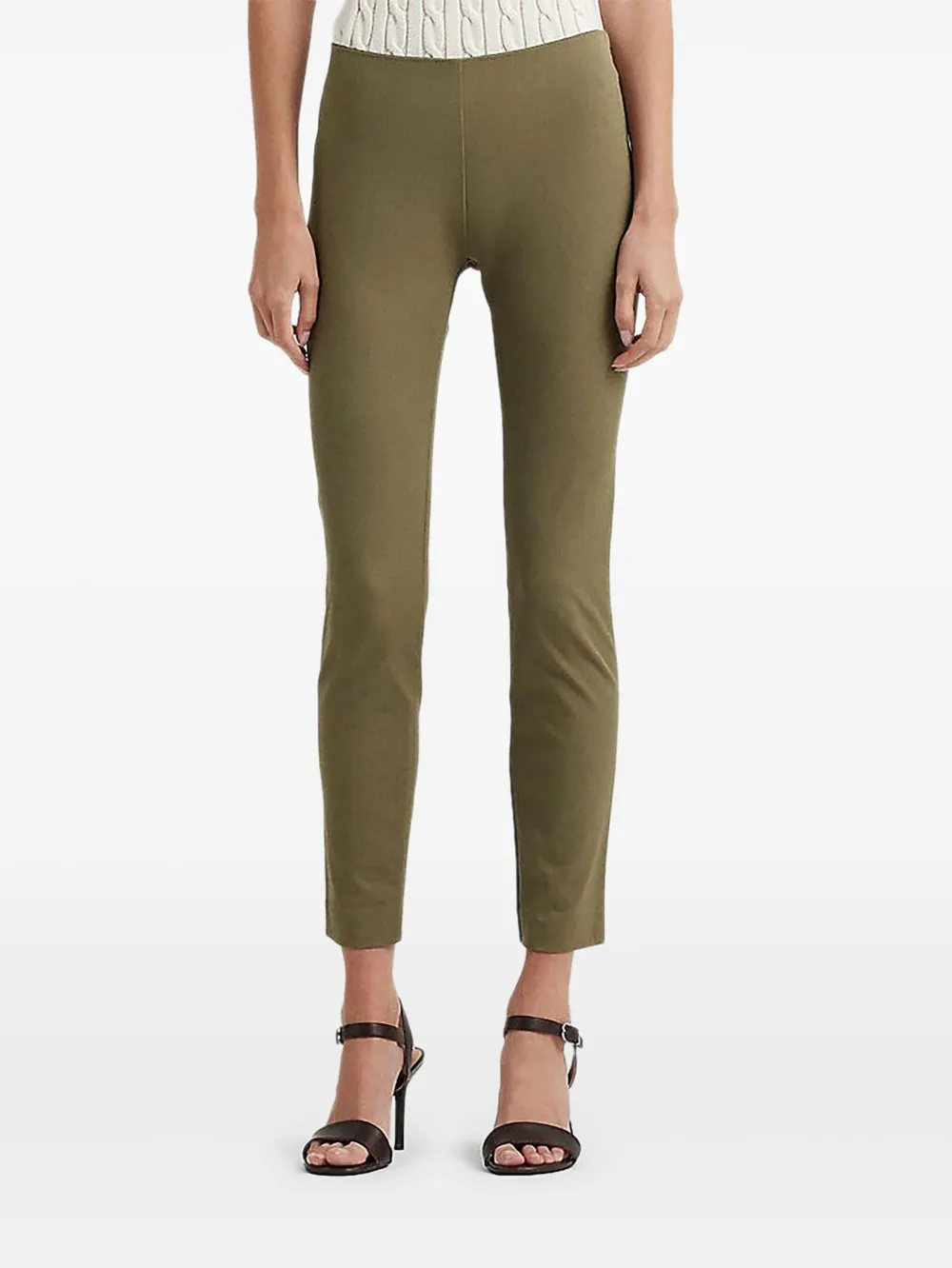 

Брюки с боковой молнией Lauren Ralph Lauren, зеленый