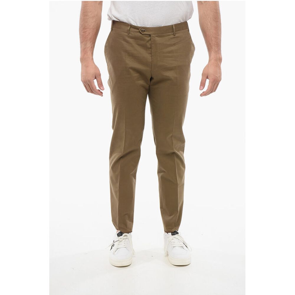

Прямые хлопковые брюки Corneliani, Green