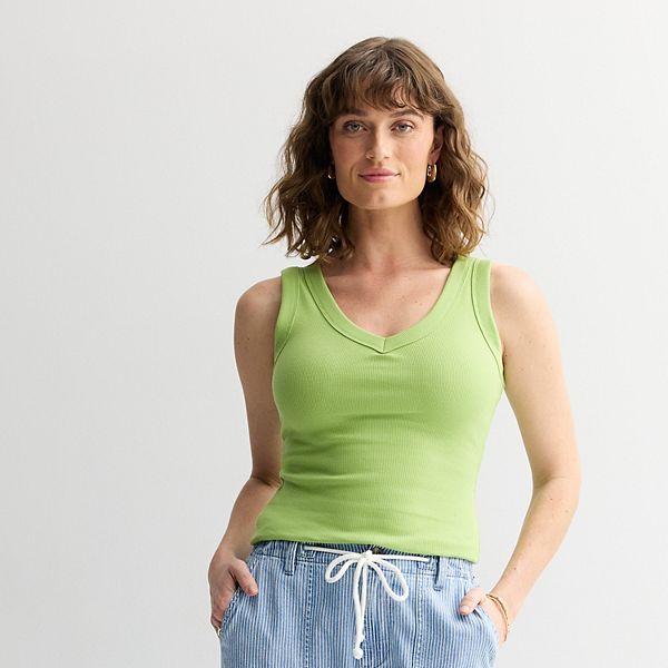 

Женский майка-борцовка с V-образным вырезом Sonoma Goods For Life, Cactus Grove