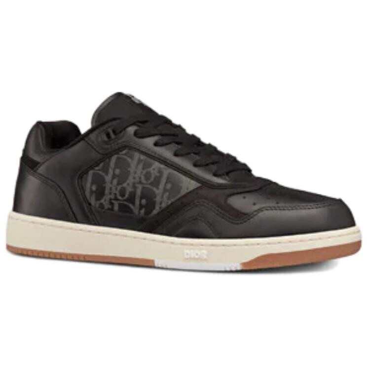 DIOR B27 Low ERL Black Smooth Calfskin And DIOR Oblique Galaxy Leather — фото 3