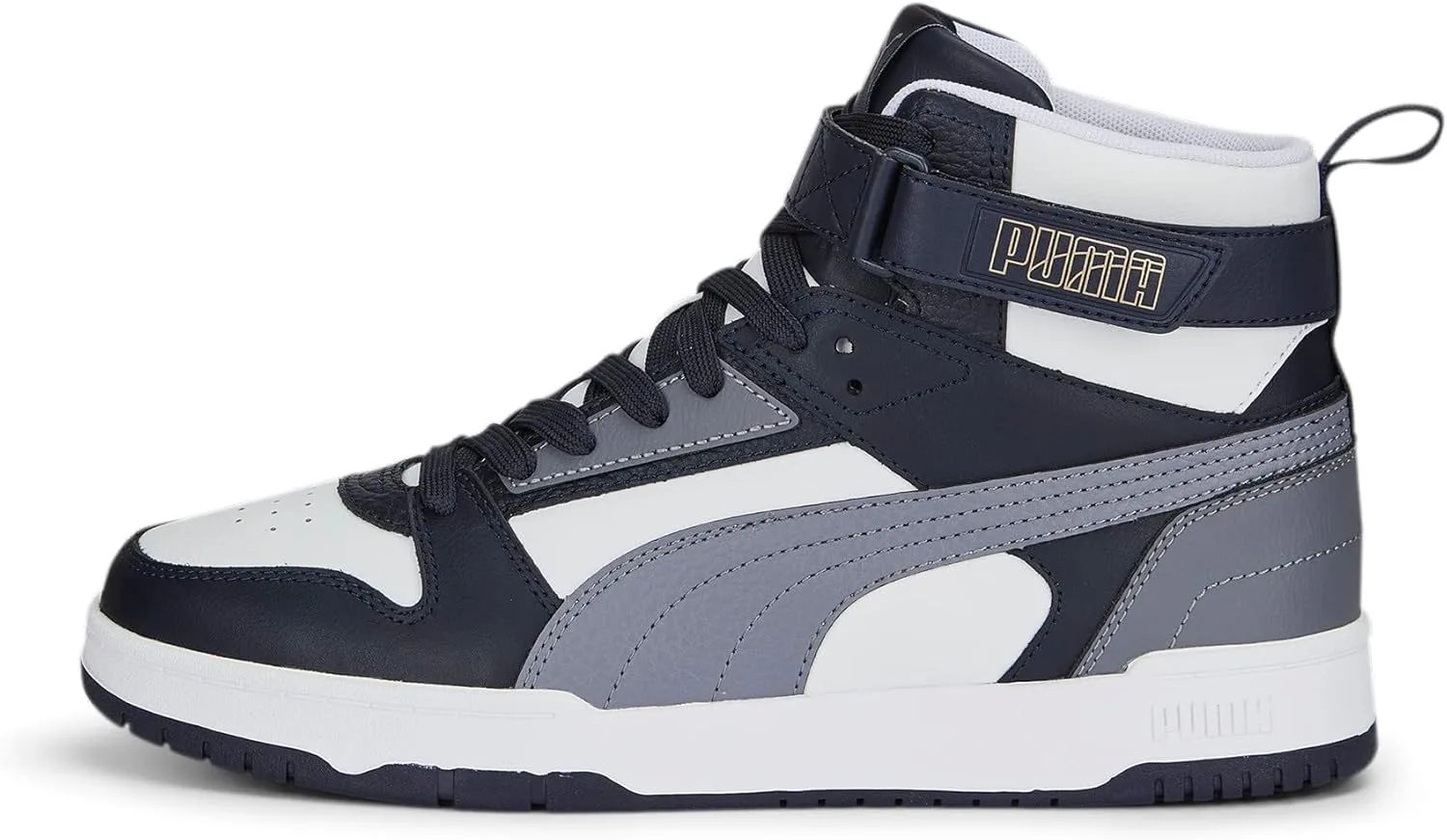 Кроссовки PUMA Unisex RBD Game Trainers, белый/золотой