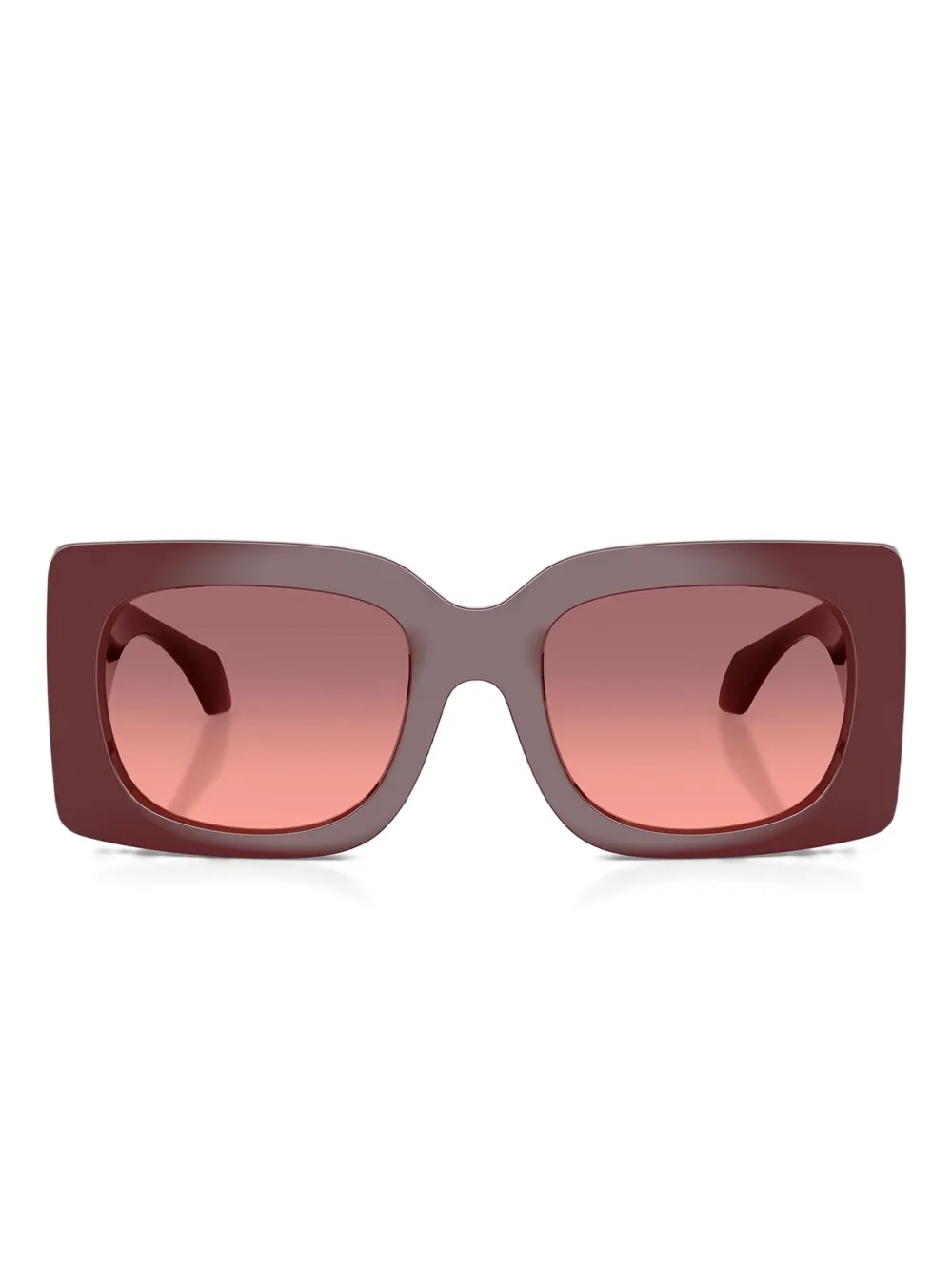 

Солнцезащитные очки в квадратной оправе Versace Eyewear, красный