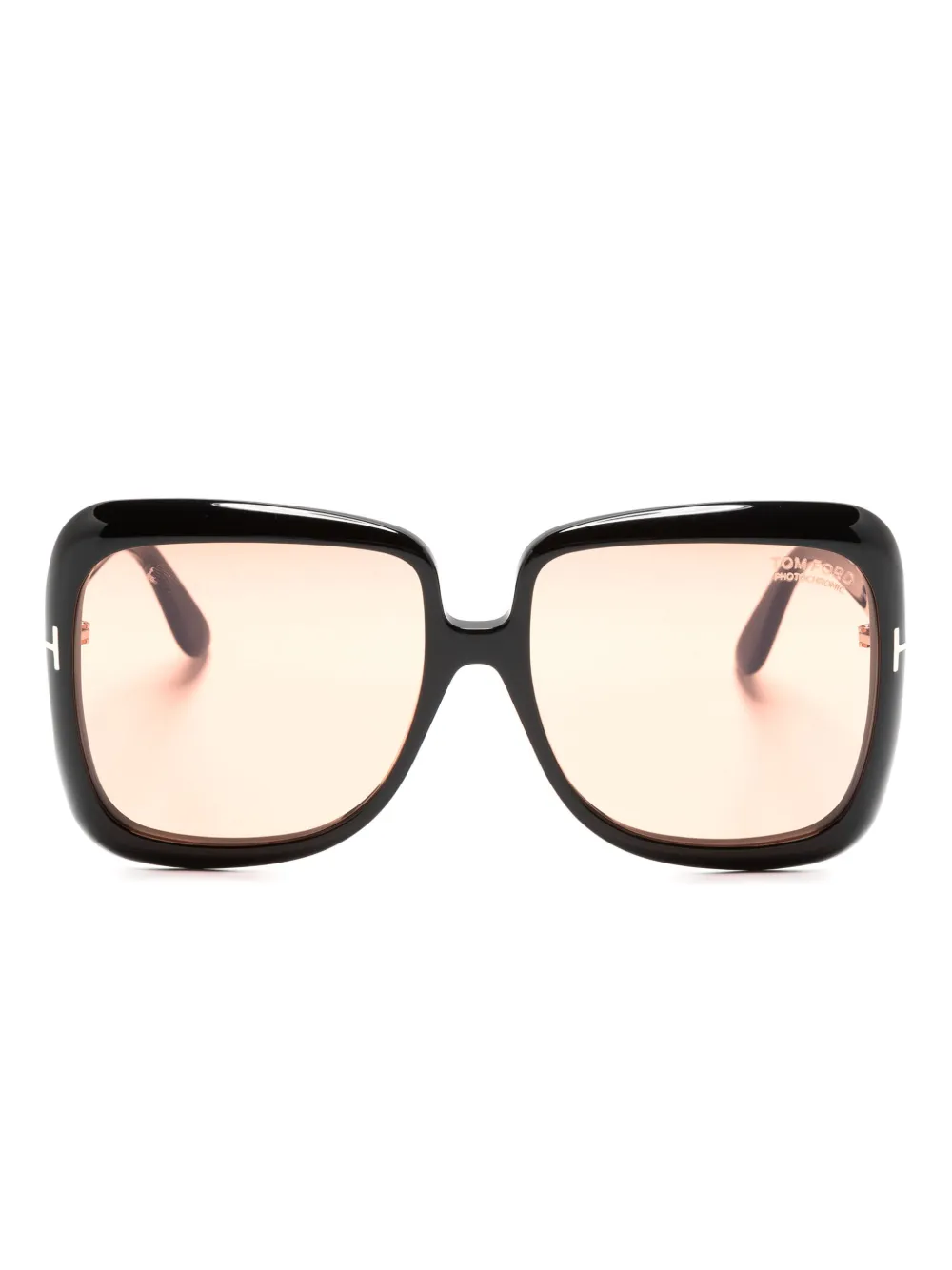 

Солнцезащитные очки в массивной оправе TOM FORD Eyewear, черный