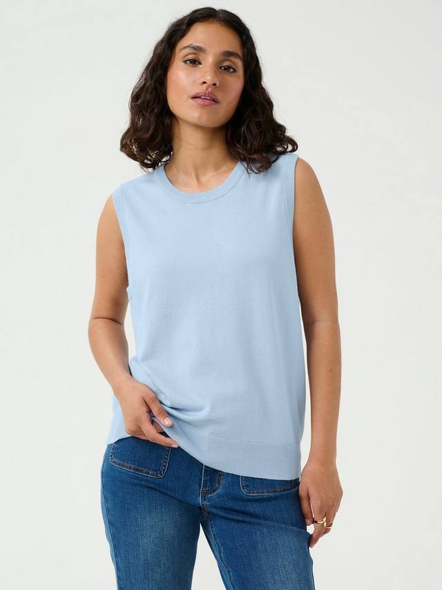 

Вязаный топ без рукавов от lizza KAFFE, цвет Soft Chambray
