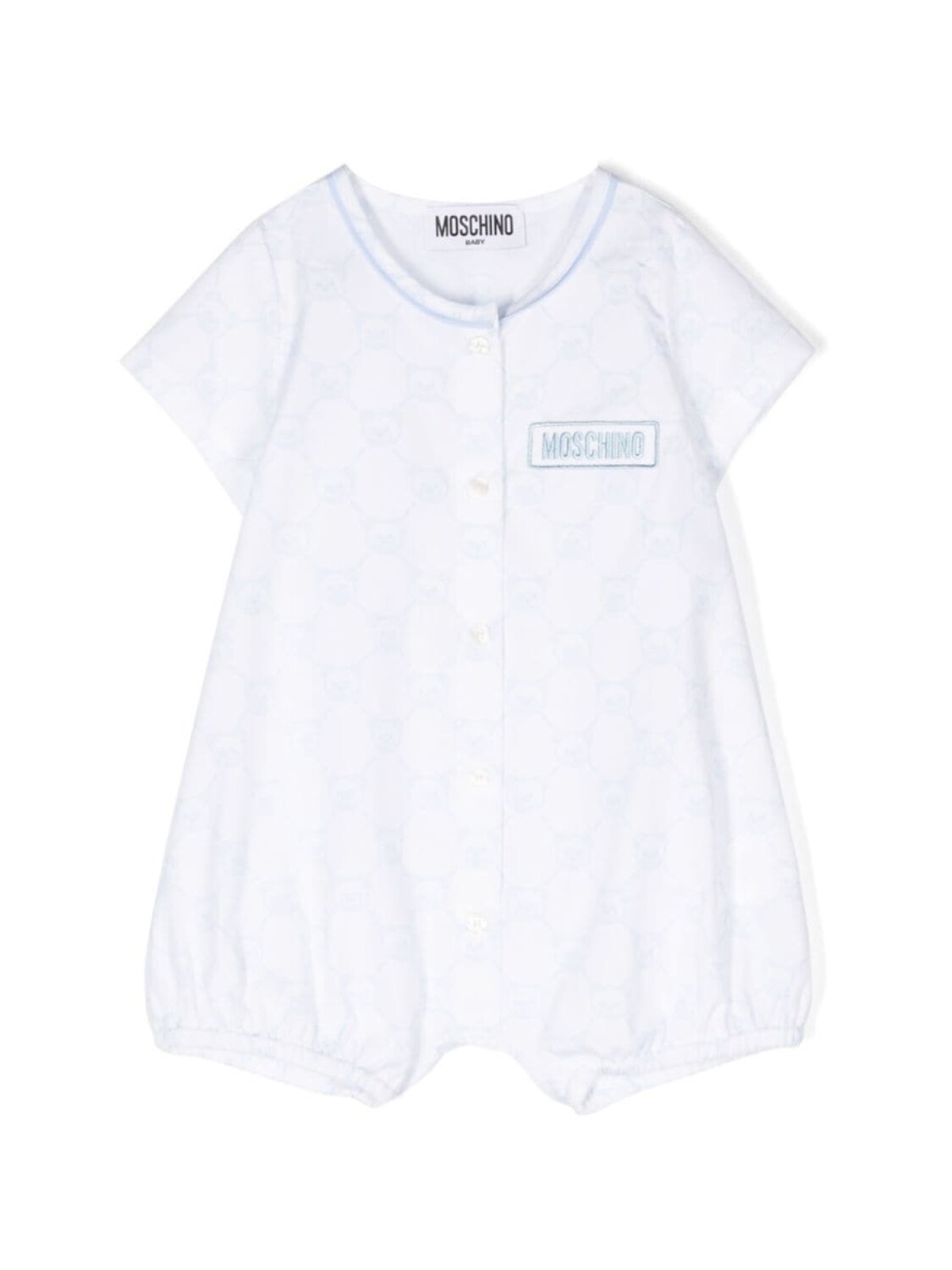 

Moschino Kids ромпер с вышитым логотипом, белый