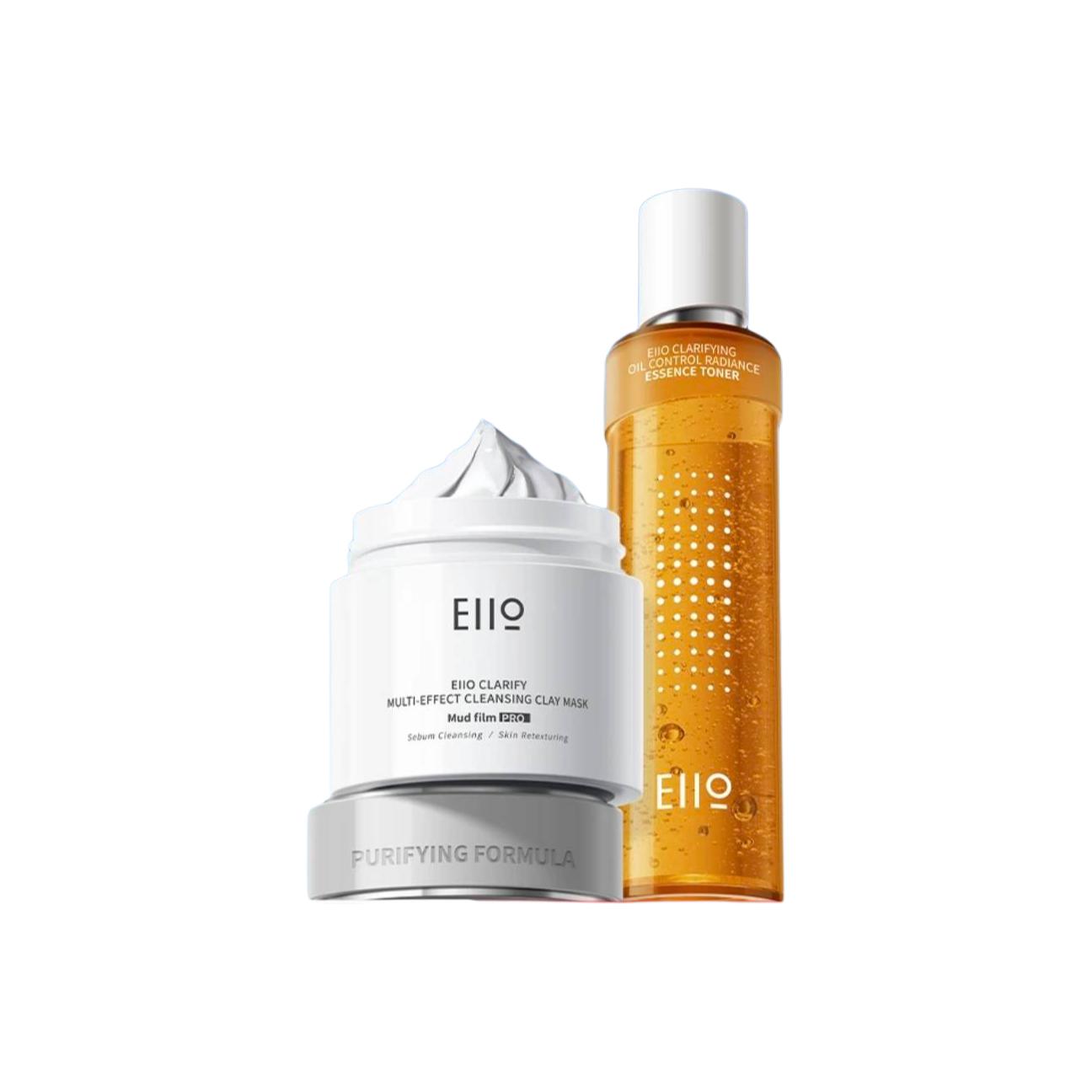 

Набор для ухода за кожей с глиняной маской и тоником увлажняющий очищающий 100г+200мл EIIO