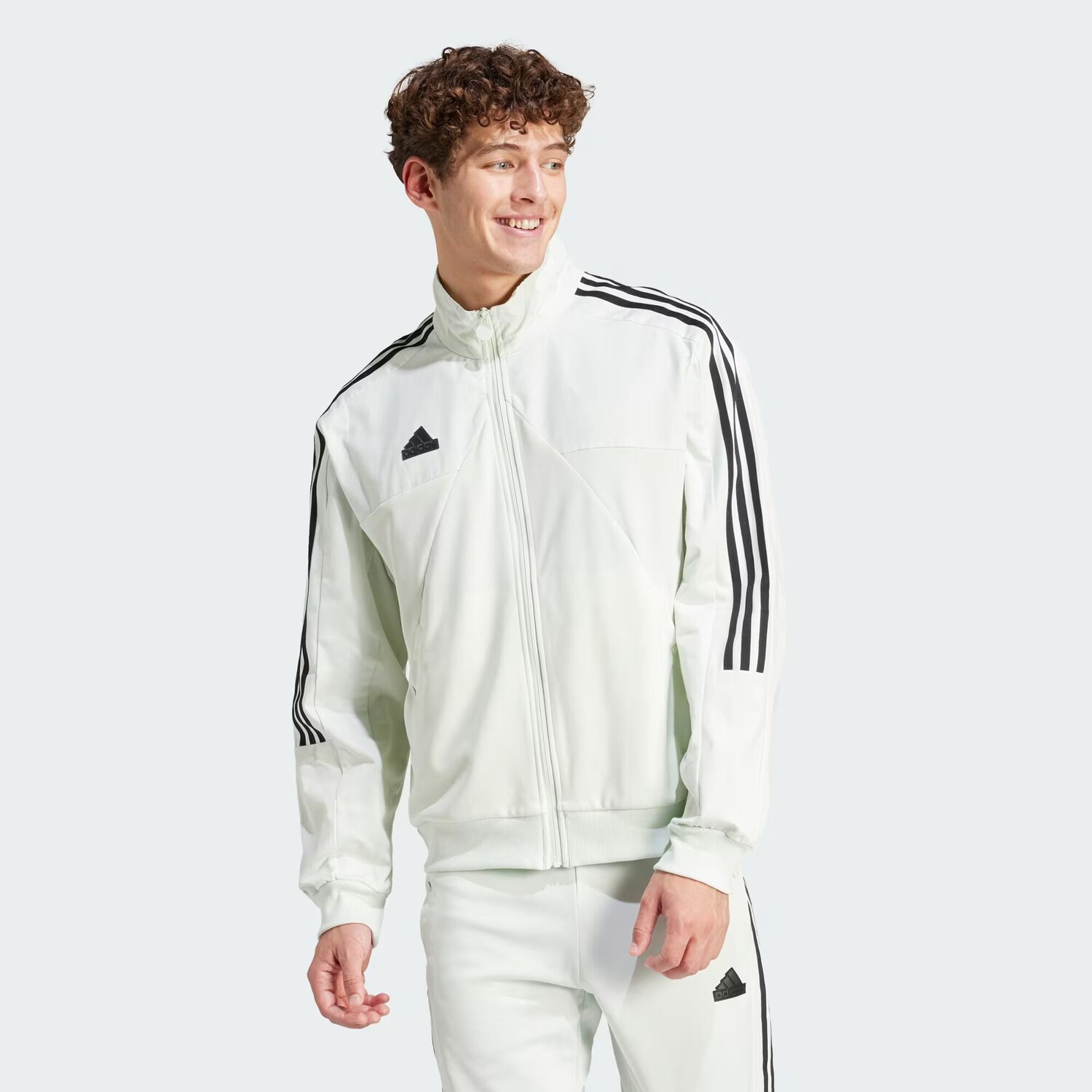 

Спортивная куртка из смешанных материалов Tiro Adidas, цвет Crystal Jade