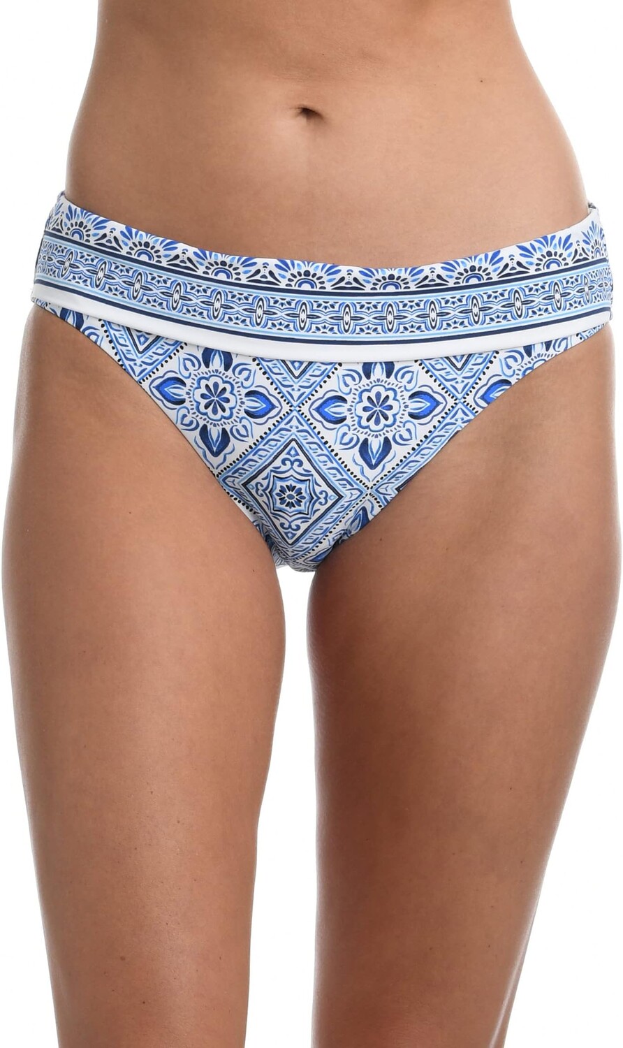 

Верх бикини La Blanca Mediterranean Breeze Banded Hipster, цвет Capri Blue