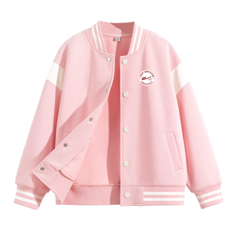 

Детская бейсбольная майка с воротником стойкой WARRIOR, розовый/h round label k