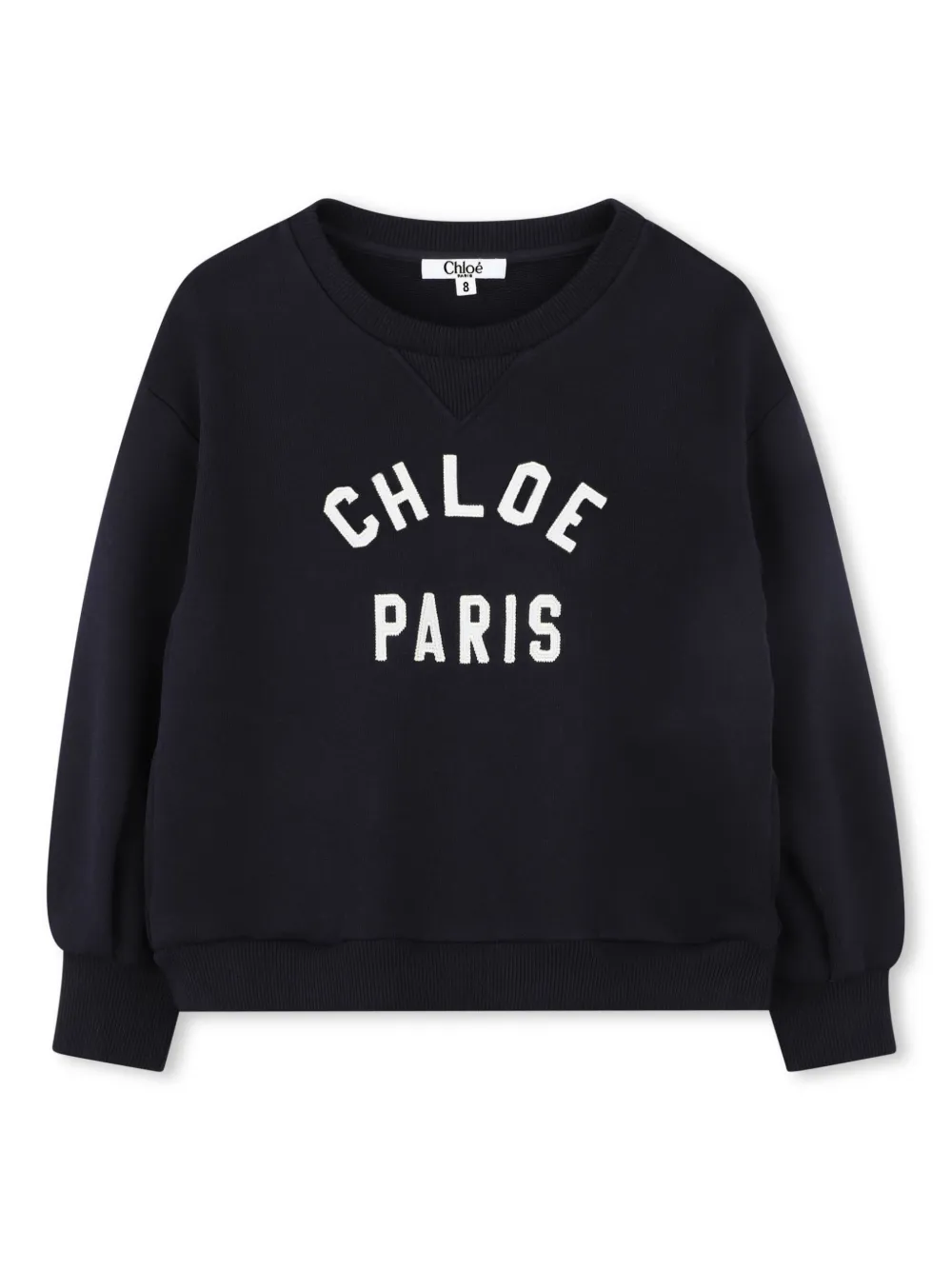 

Толстовка с вышитым логотипом Chloé Kids, синий