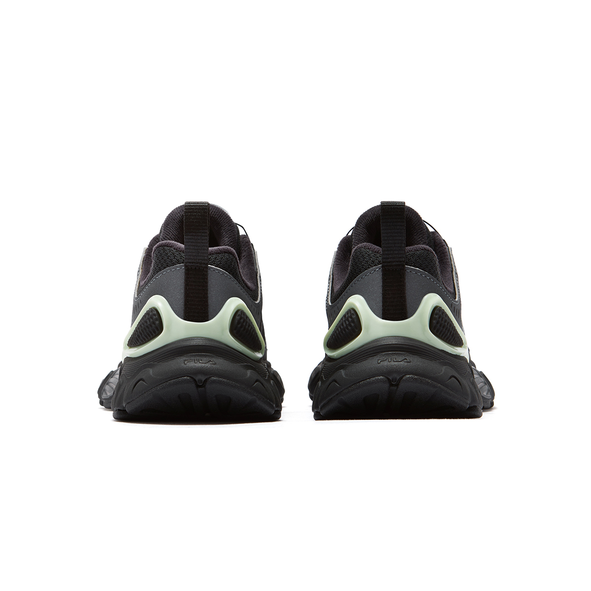 FILA KIDS Легкие беговые кроссовки Heritage FHT с абразивостойкостью и амортизацией, низкие, Black/Castle Gray, детские — фото 4