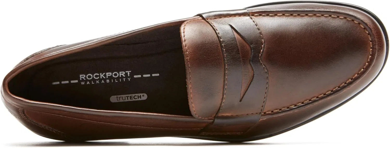 Мужские классические лоферы Rockport Penny, Cognac — фото 3