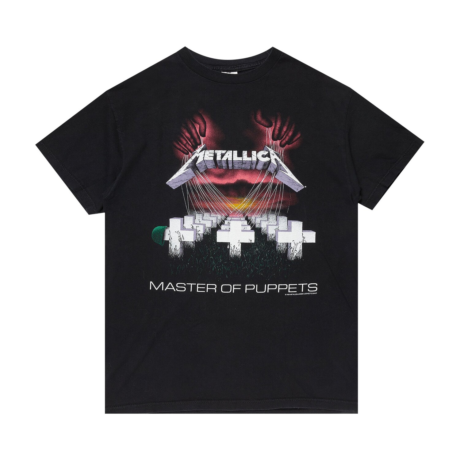 

Винтажная футболка Metallica Mastermind Of Puppets, черная, Черный, Винтажная футболка Metallica Mastermind Of Puppets, черная
