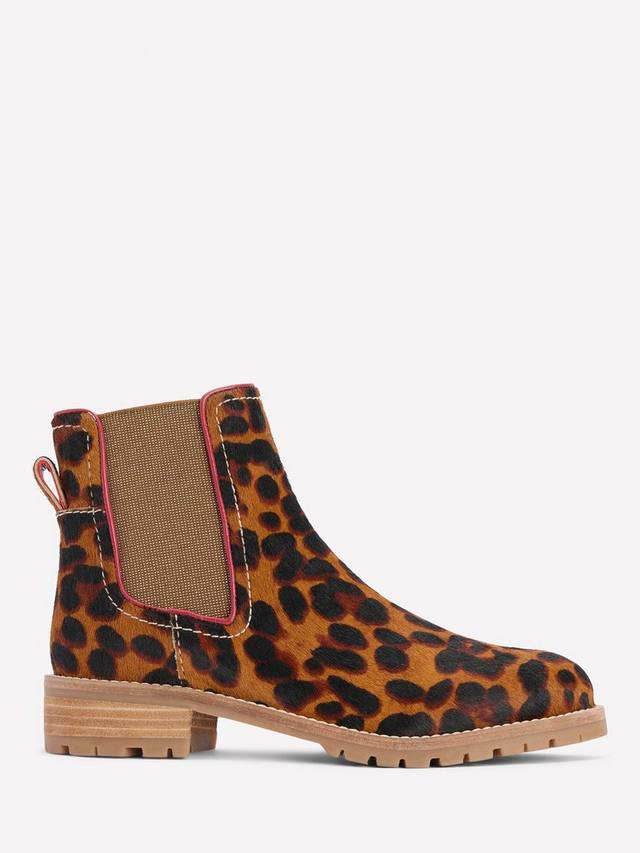 Ботинки челси Freya из замши Boden, Leopard