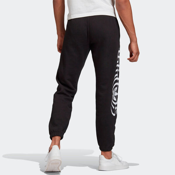Спортивные штаны adidas originals Torsion Sp Logo Printing Running Sports Long Pants Black, черный — фото 4
