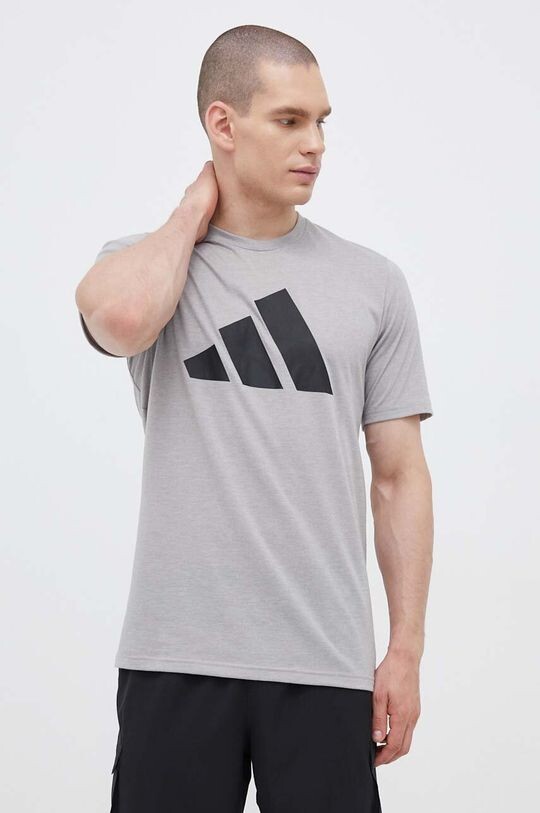 Тренировочная футболка с логотипом Train Essentials Feelready adidas Performance, серый — фото 4