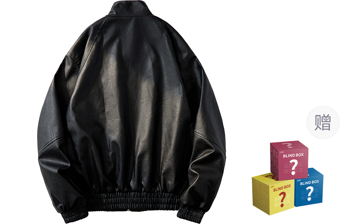 

LOOX! Кожаная куртка унисекс, Black (Comes with Long-Sleeved T-Shirt)